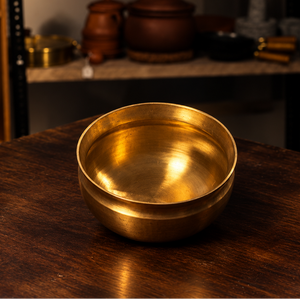 Traditional Handmade Bronze Pana/Vengala Chatti – Cooking Pot for Kitchen & Biryani | Perfect for Gifting