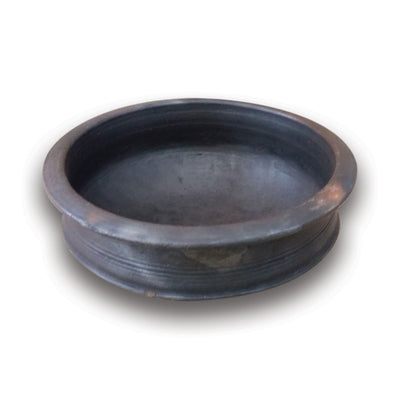 Hand Seasoned Black Clay Cooking Pot – Meen Chatti / All-Purpose Clay Pot