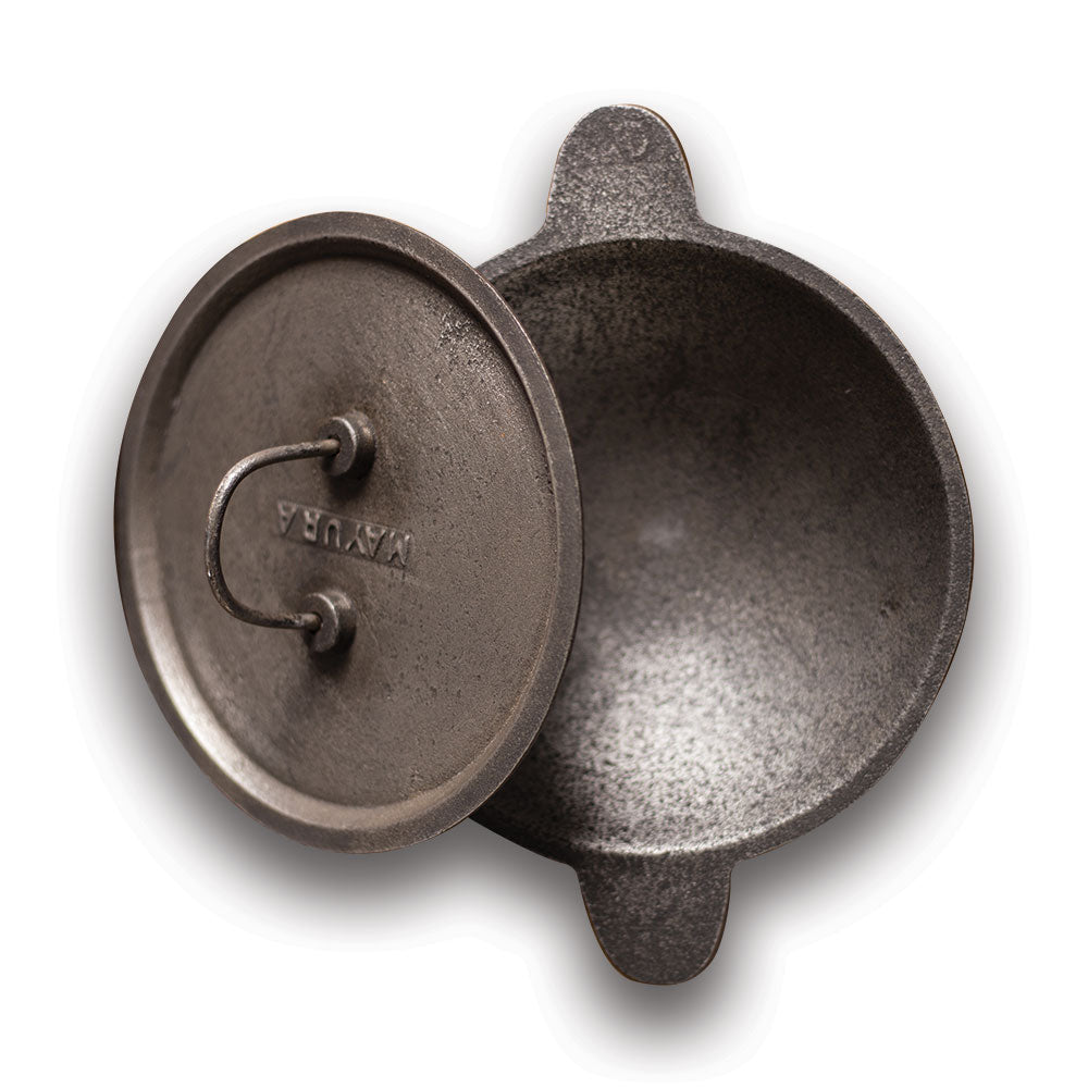 Cast Iron Appam Chatti with Lid, Hand Seasoned – Ready for Fluffy Appa ...